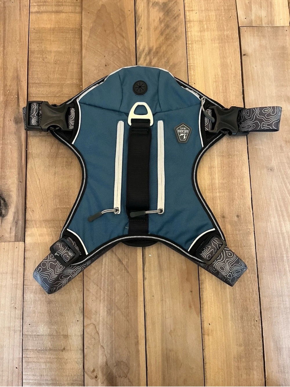 Arcadia Trail XL Blue Expandable Backpack Dog Harness